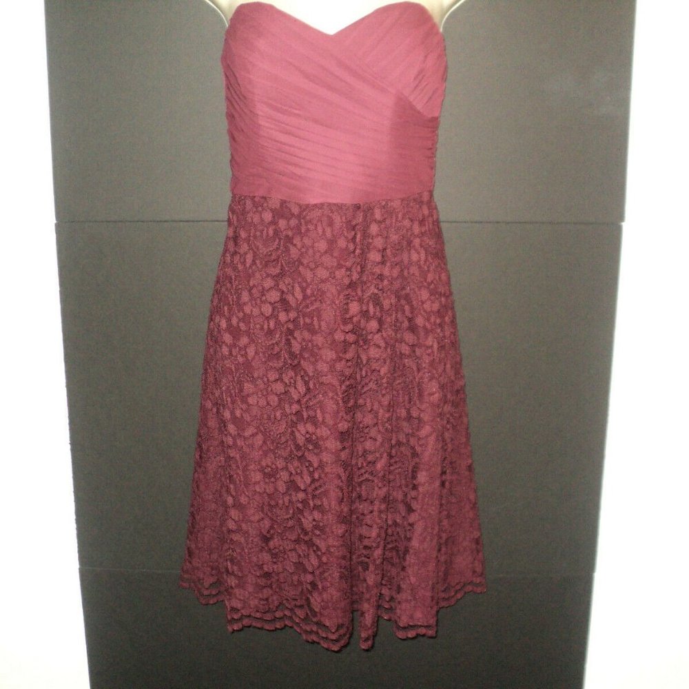 David's Bridal Dress Size 2 Wine Bridesmaid, Mother of Bride, Cocktail, Party